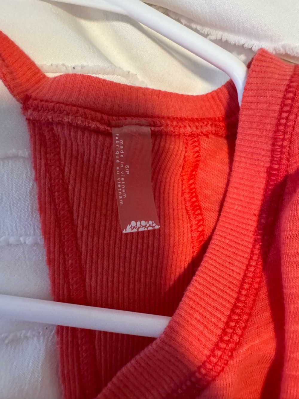 Free People Coral Red Sleeveless Tank Top - Picture 2 of 3